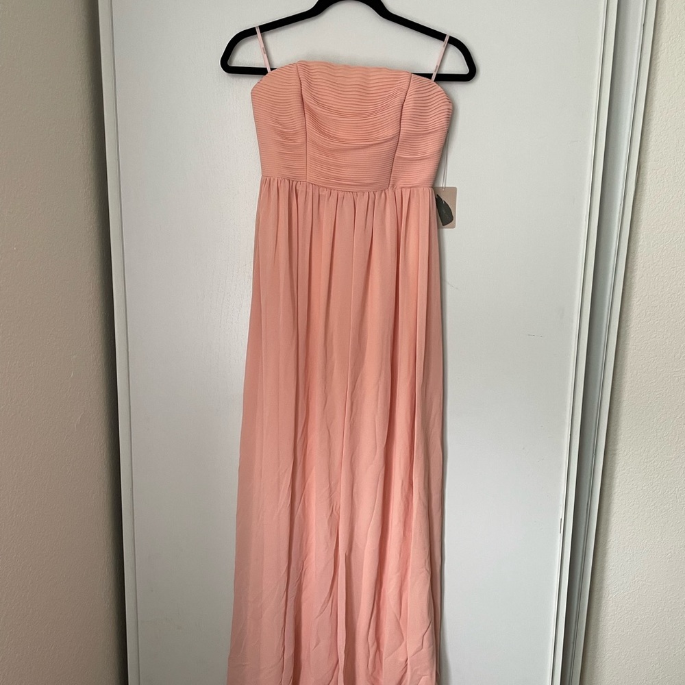 Coral peach dress